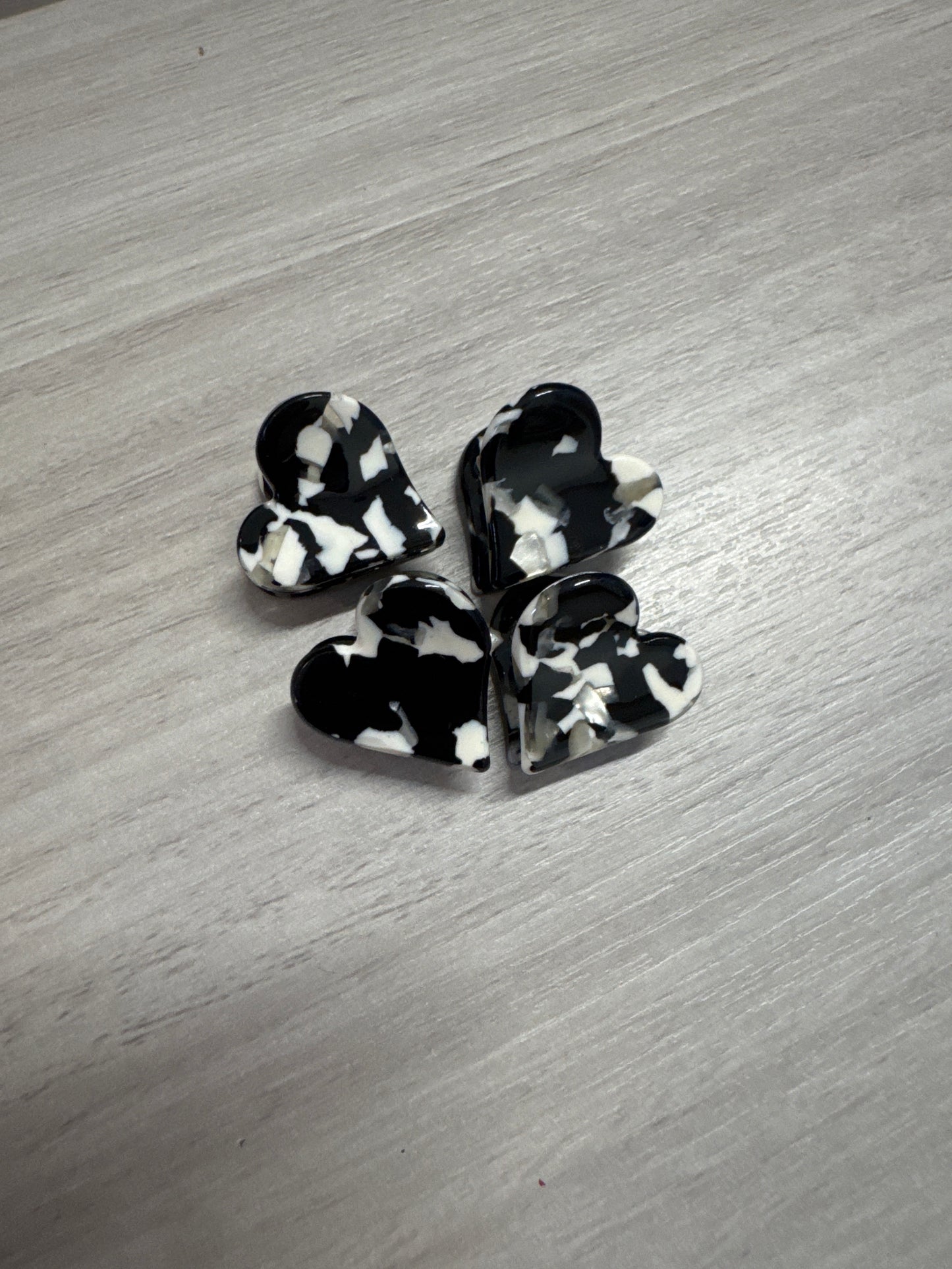 Mini Heart Claw Clips