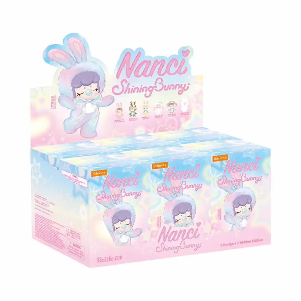 Nanci Shining Bunny Plush Blind Box – Pastel Kawaii Collectible Doll by Rolife