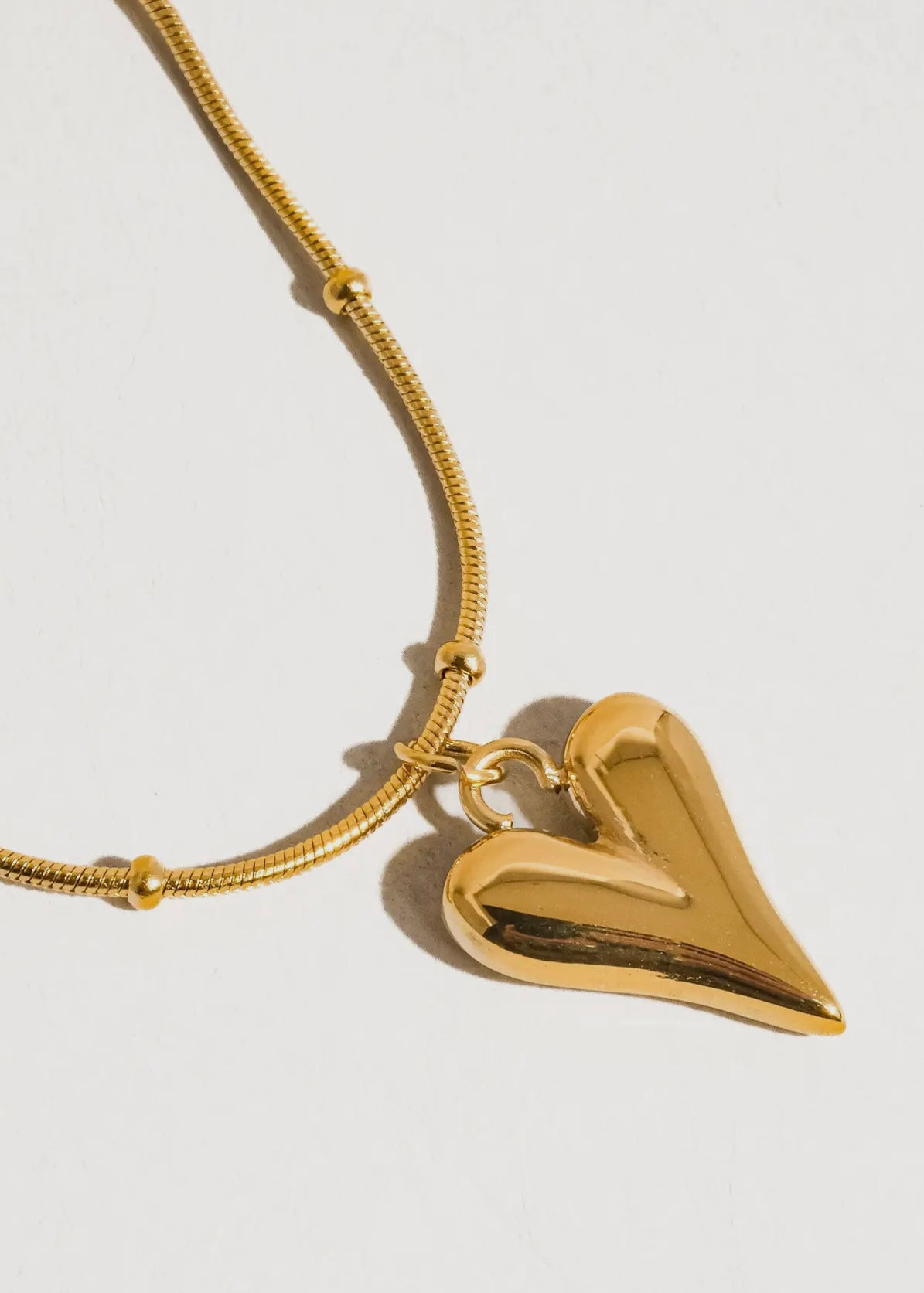 Natalia 18K Gold Non-Tarnish Heart Necklace