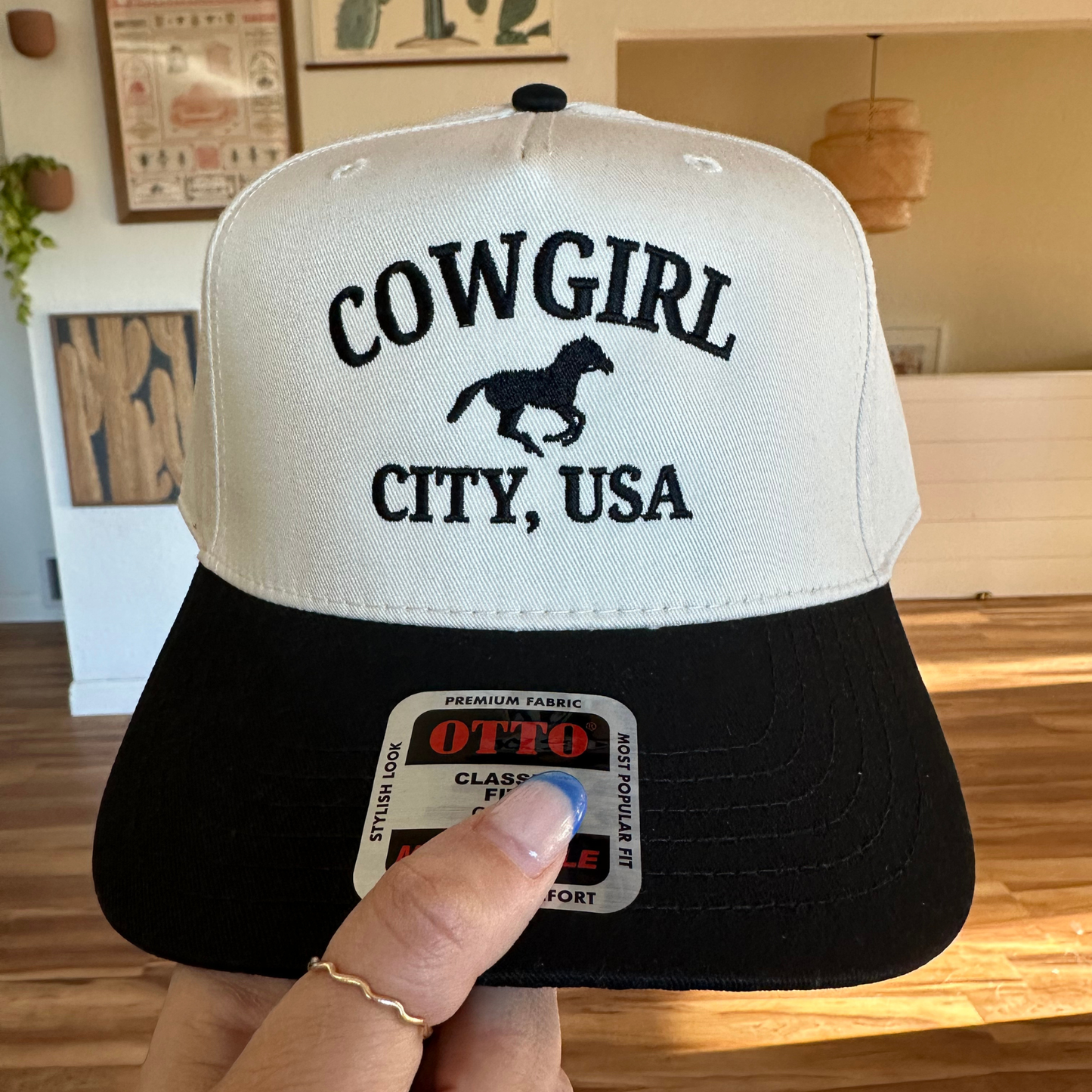 Cowgirl City Embroidered Hat