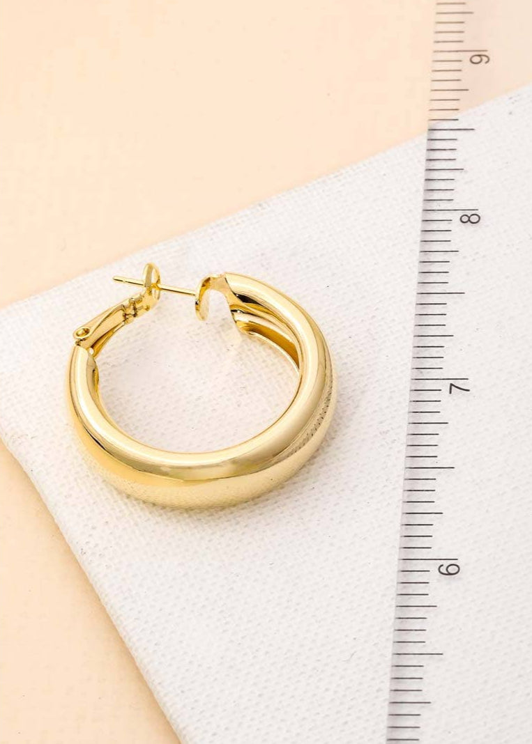 Mini Hoop Latch Earrings