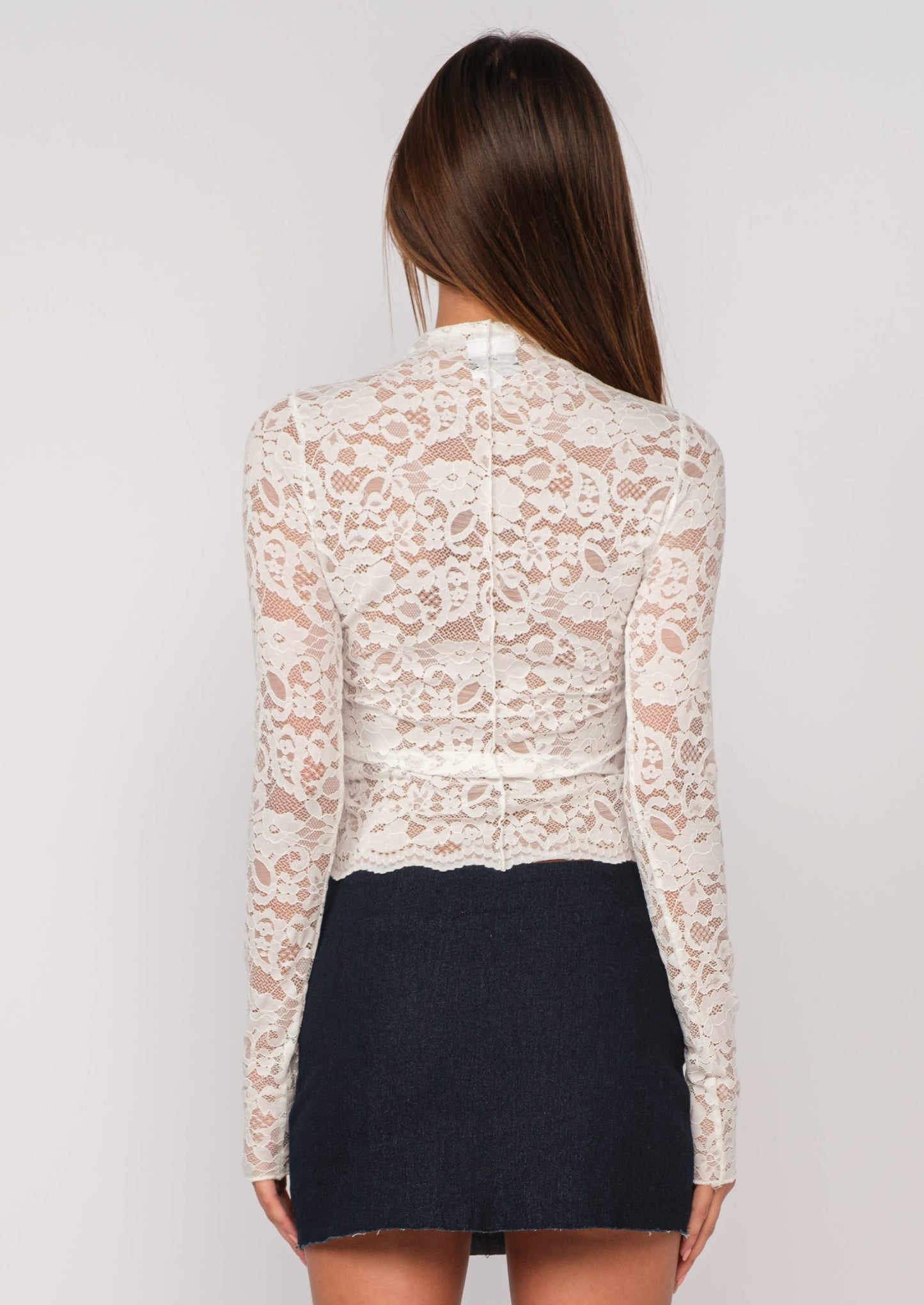 Lovesick Lace Long Sleeve in Ivory