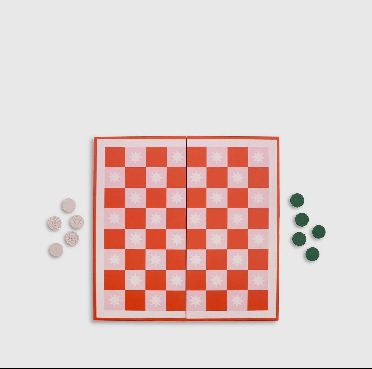 Game Night! 2-in-1 Checkers & Backgammon Board