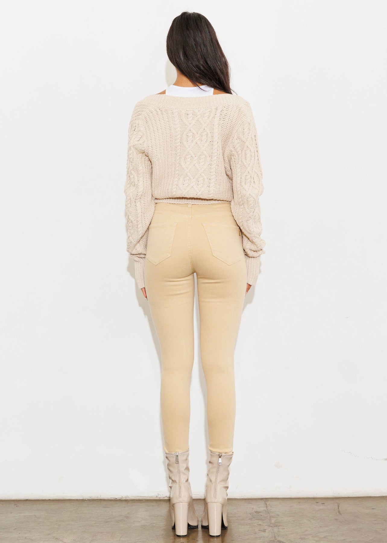 Berry Skinny High Waist Jeans