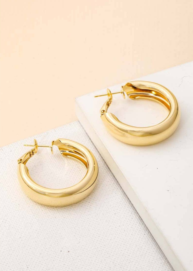 Mini Hoop Latch Earrings