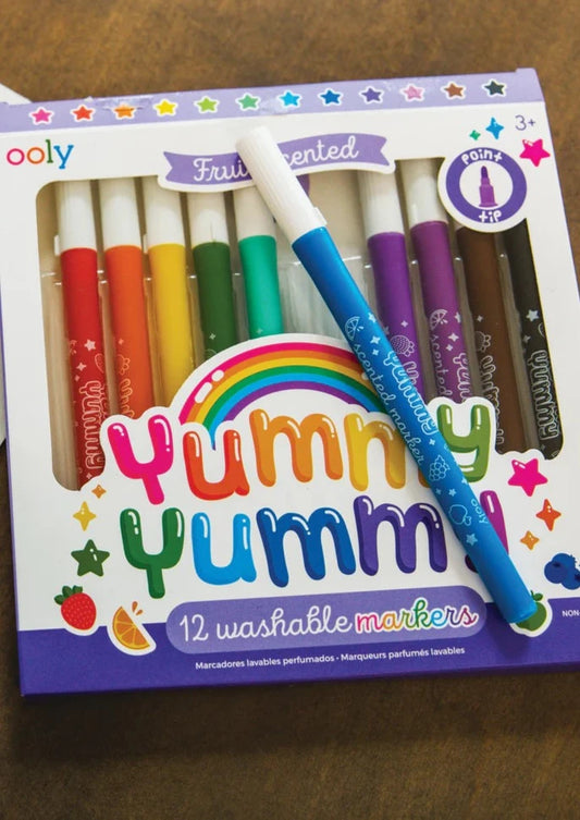 Yummy Yummy Scented Washable Markers - Set of 12