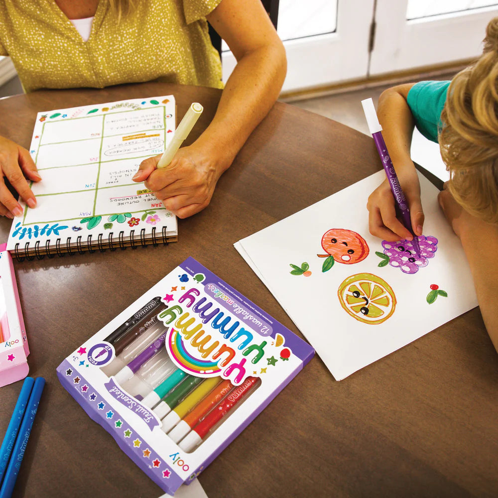 Yummy Yummy Scented Washable Markers - Set of 12