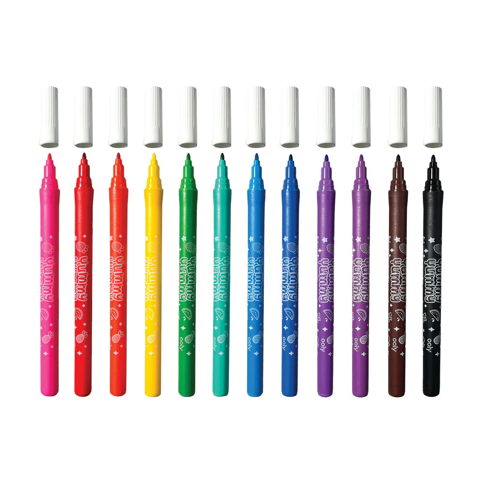 Yummy Yummy Scented Washable Markers - Set of 12