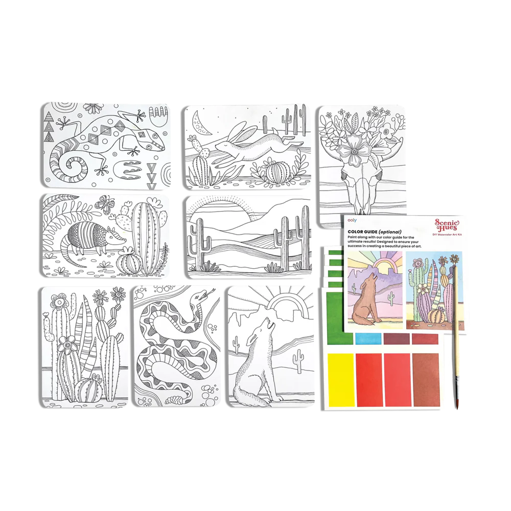 Scenic Hues DIY Watercolor Kit - Desert Getaway