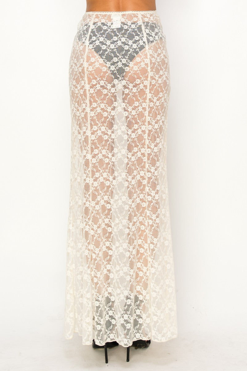 Sahara Magic Lace Maxi Skirt
