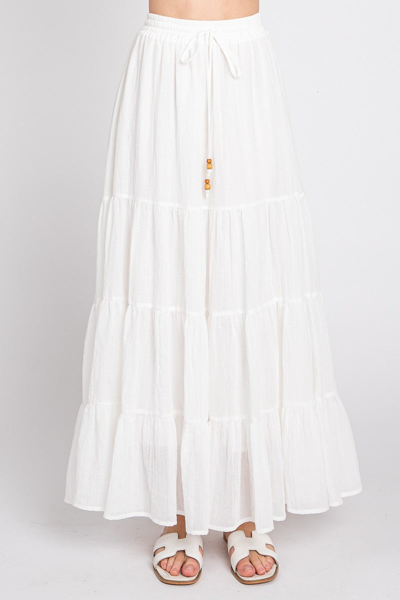 Ivory Dreams Maxi Skirt