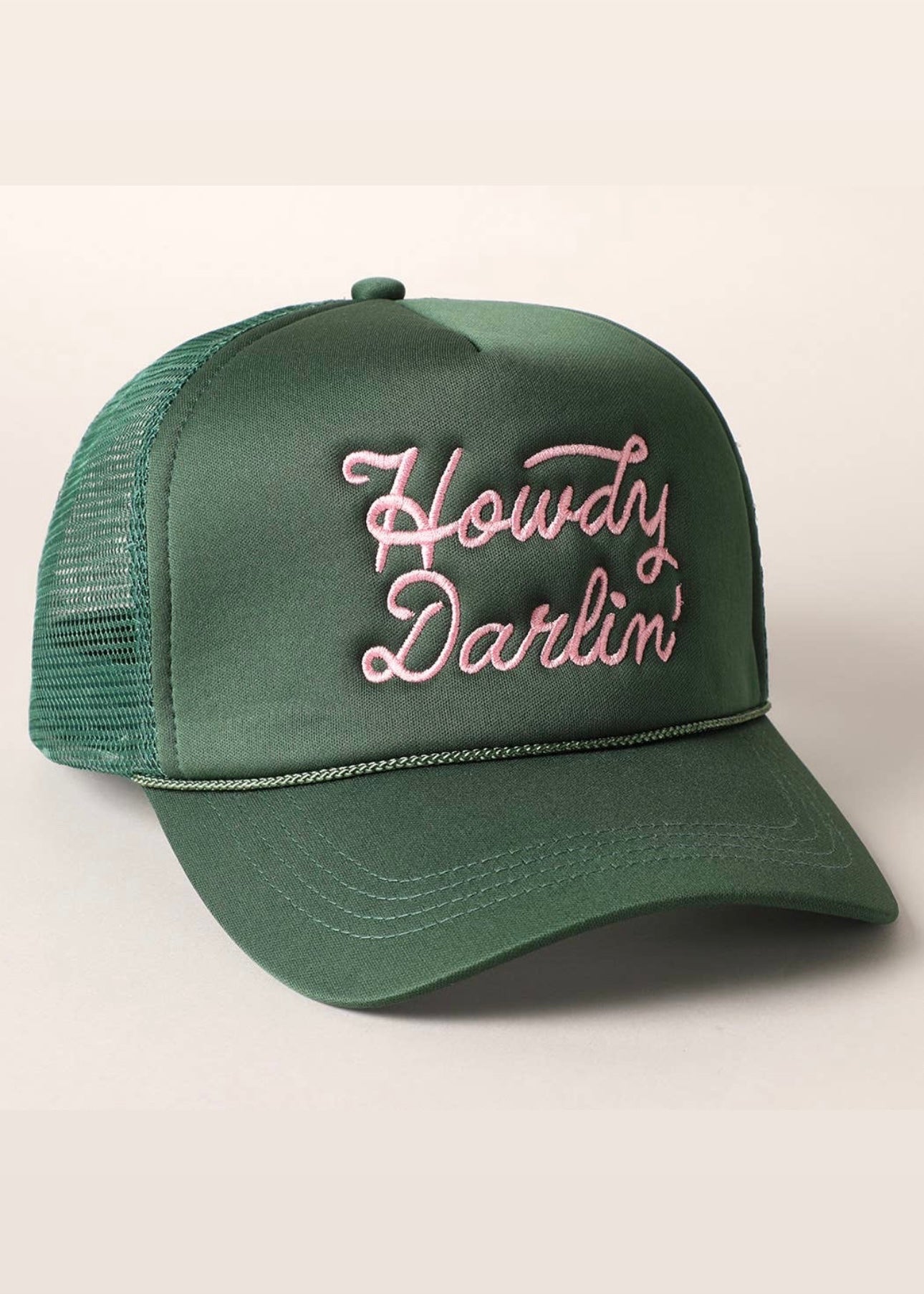 Howdy Darlin' Embroidered Mesh Back Trucker Cap