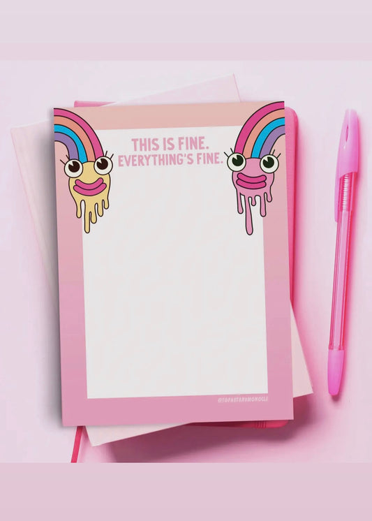 Everything is Fine Notepad To-Do List