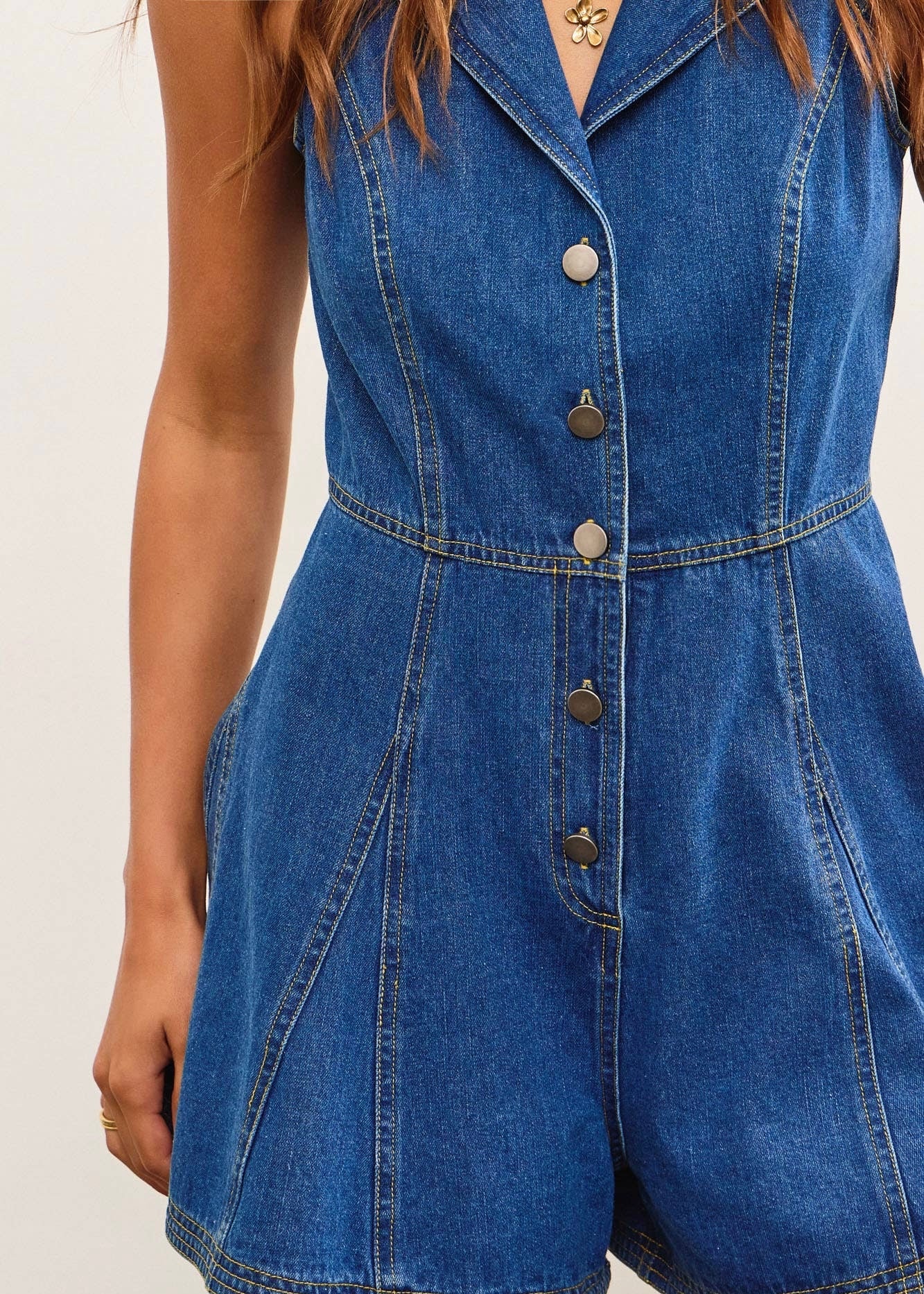 Level Up DENIM ROMPER