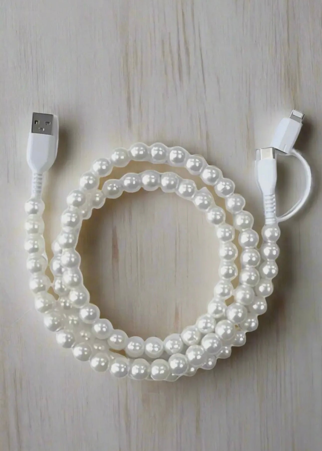 Universal Phone Fast Charger - White Pearl
