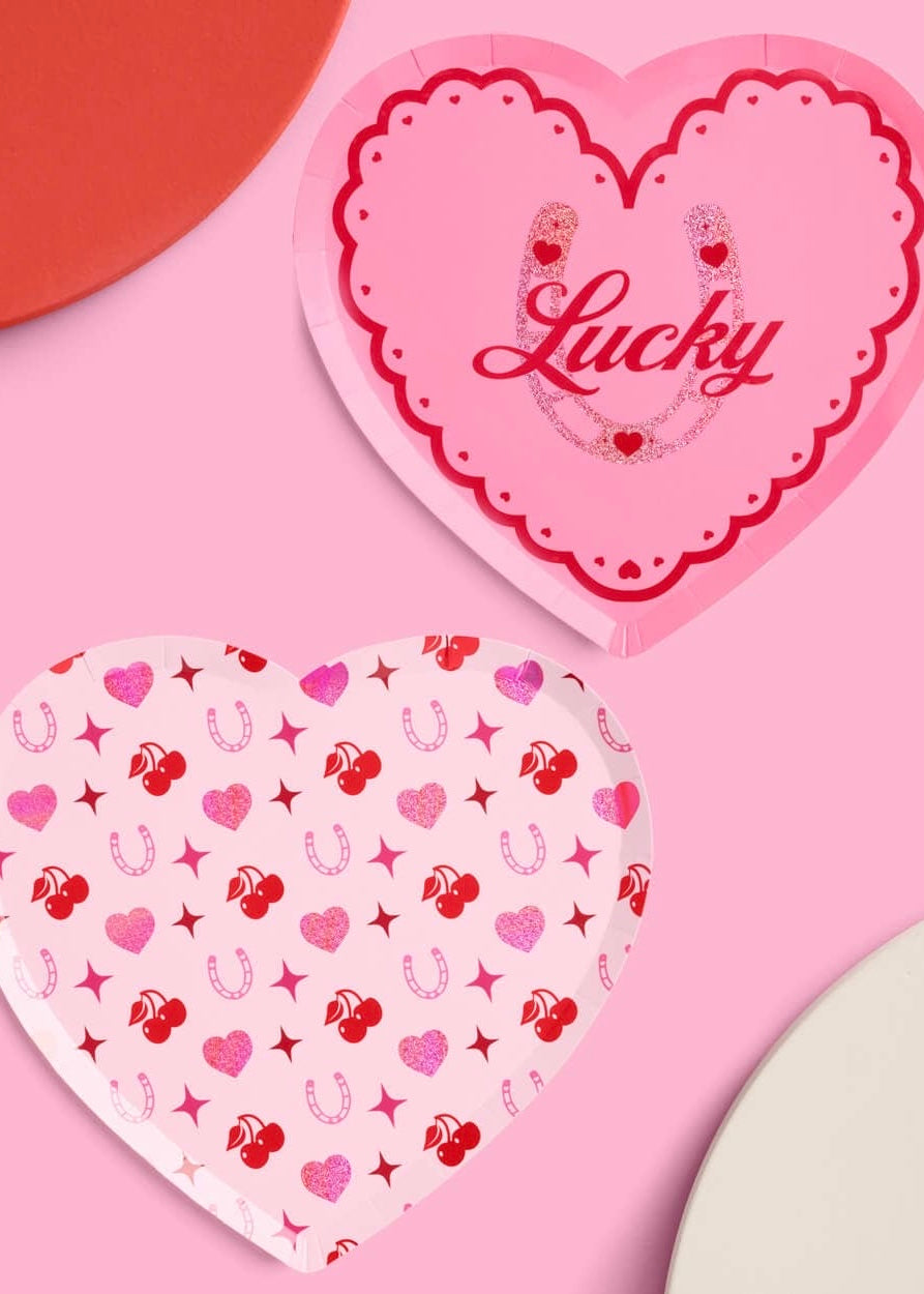 Lucky In Love Bachelorette & Bridal Party 9" Plates