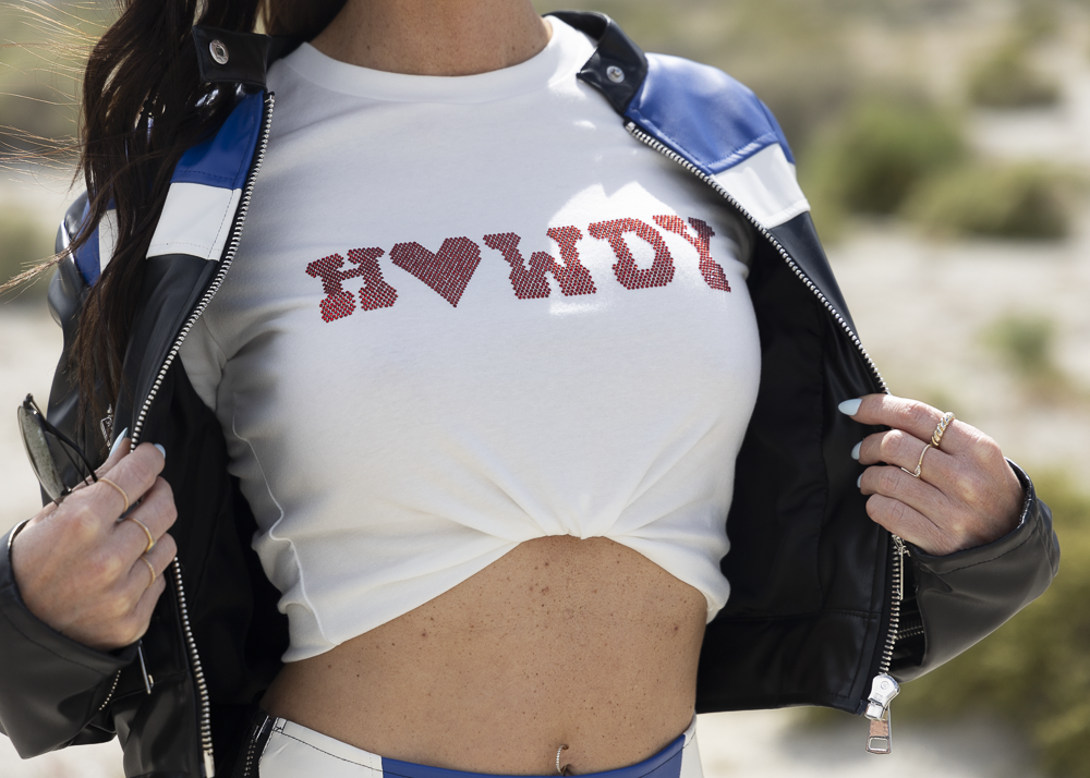 Howdy Sequin Baby Tee