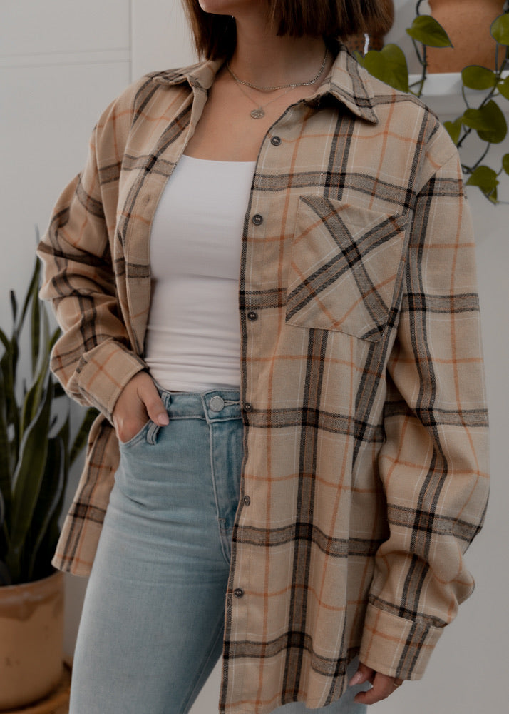 In The Fall Button Down Flannel