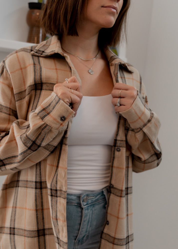 In The Fall Button Down Flannel
