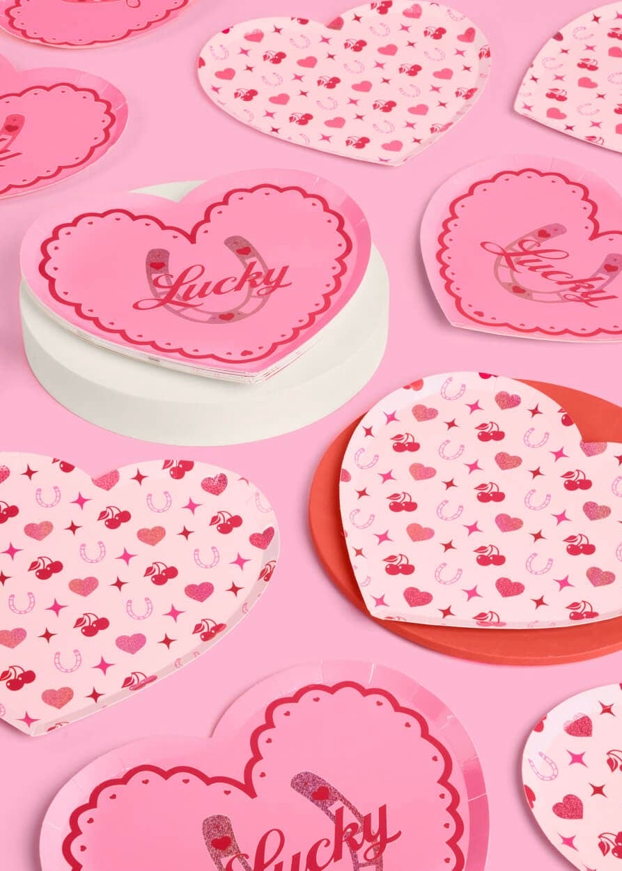 Lucky In Love Bachelorette & Bridal Party 9" Plates