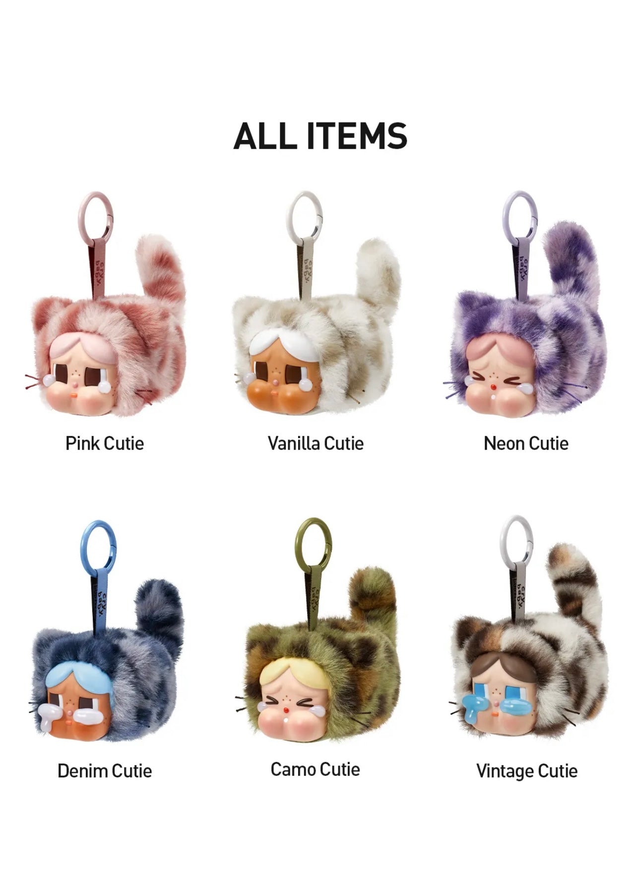 CRYBABY Wild but Cutie Series – Authentic Vinyl Plush Pendant Blind Box by Pop Mart
