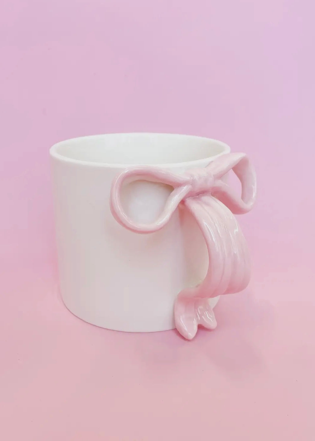 Pink Bow Ceramic Coffee Mug