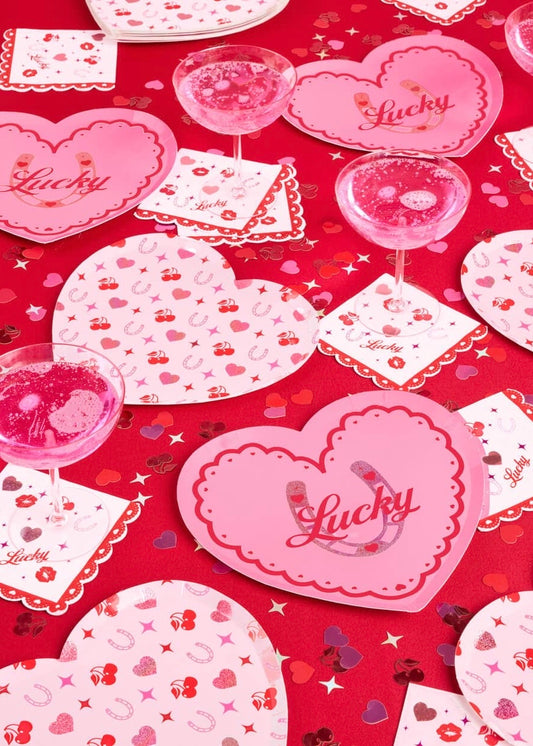 Lucky In Love Bachelorette & Bridal Party 9" Plates