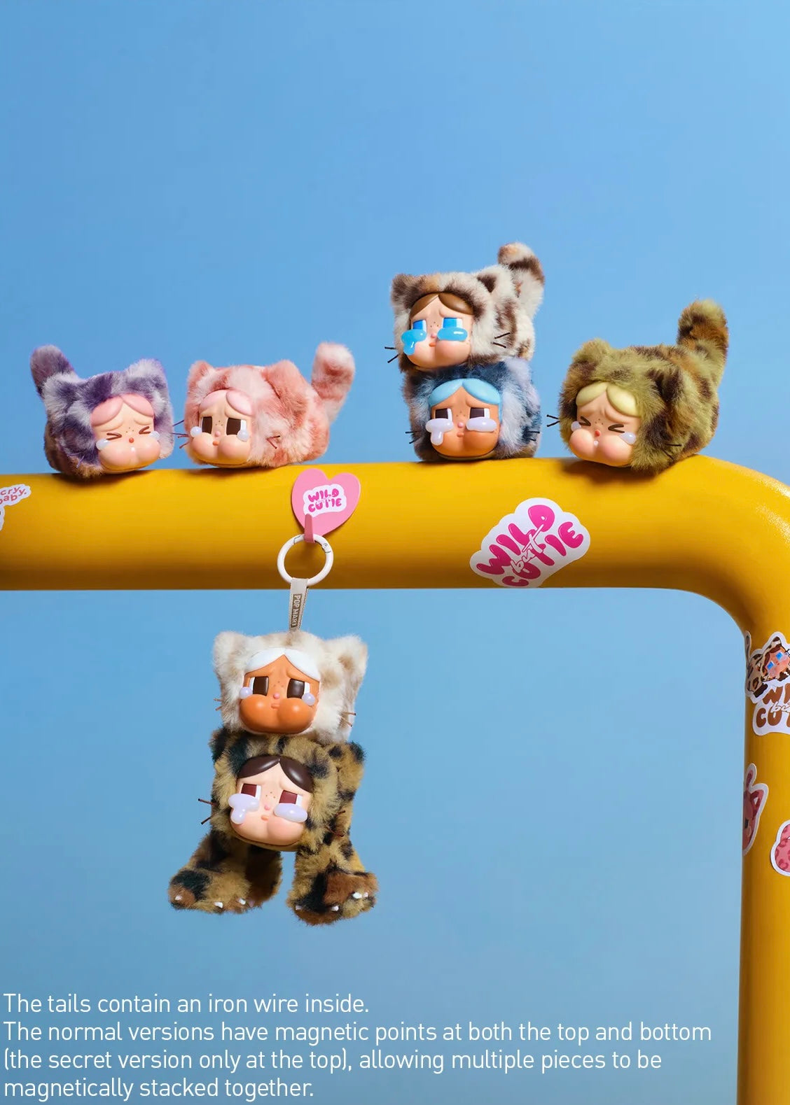 CRYBABY Wild but Cutie Series – Authentic Vinyl Plush Pendant Blind Box by Pop Mart