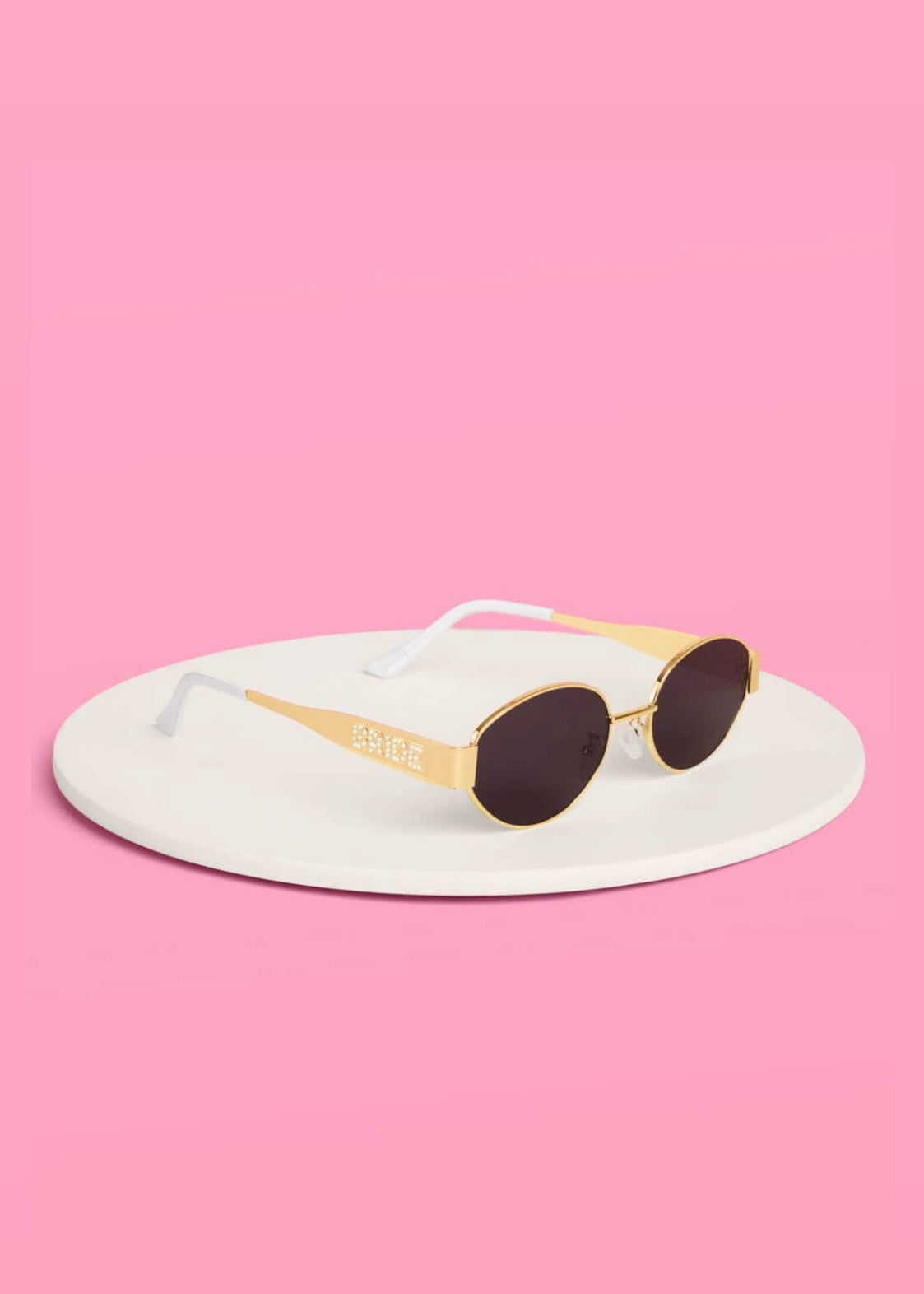 Golden Bride & Bachelorette Pearl Embossed Sunnies