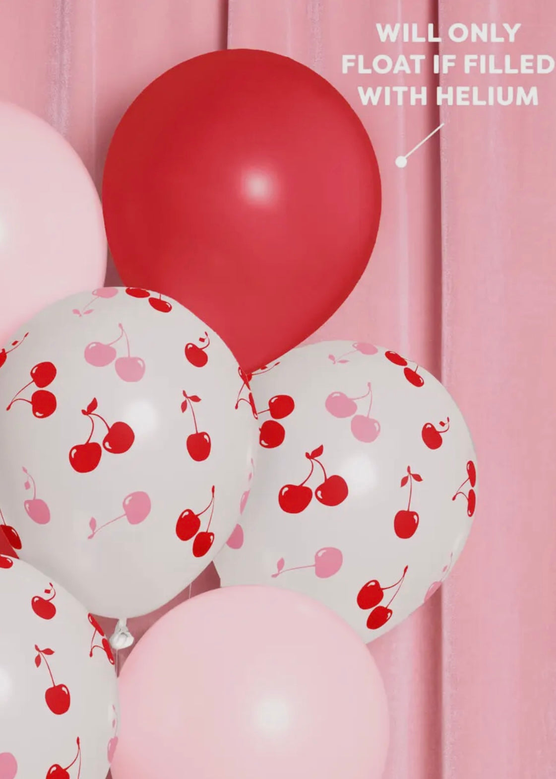 Ma Cherie Cherry Latex 12" Balloons - 24 Pack