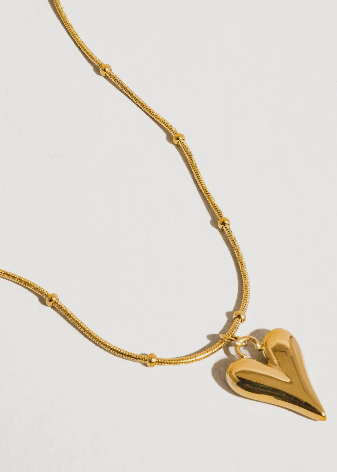 Natalia 18K Gold Non-Tarnish Heart Necklace