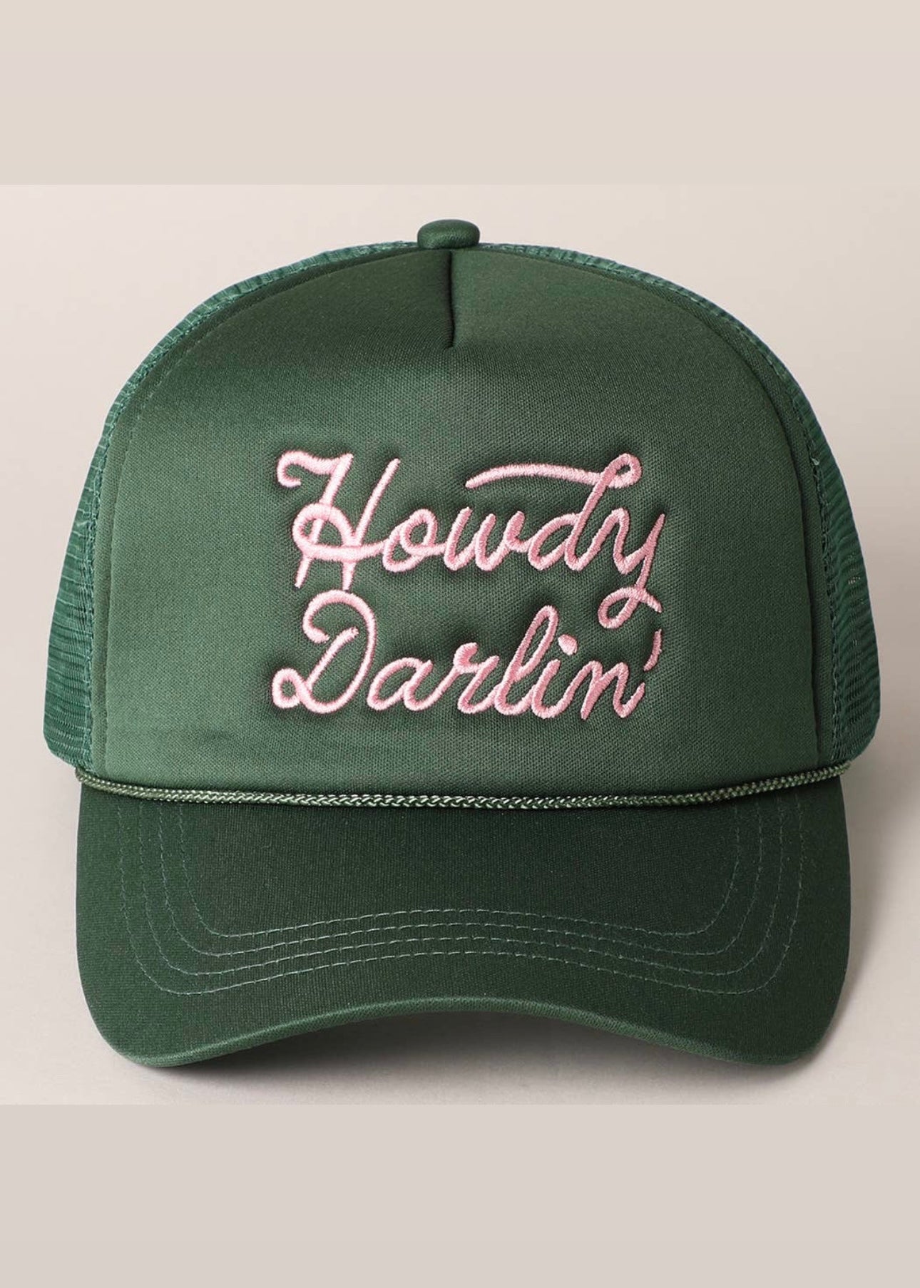 Howdy Darlin' Embroidered Mesh Back Trucker Cap