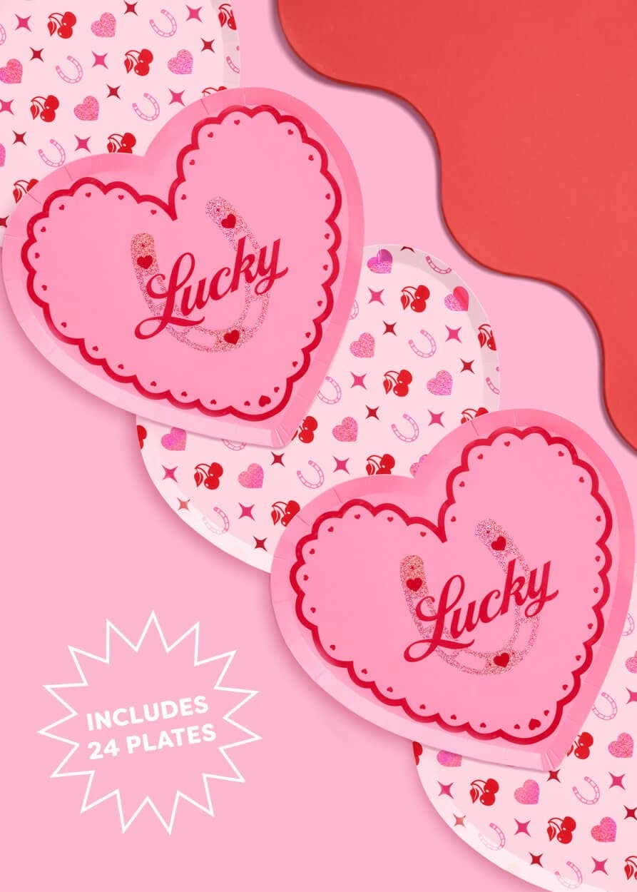 Lucky In Love Bachelorette & Bridal Party 9" Plates