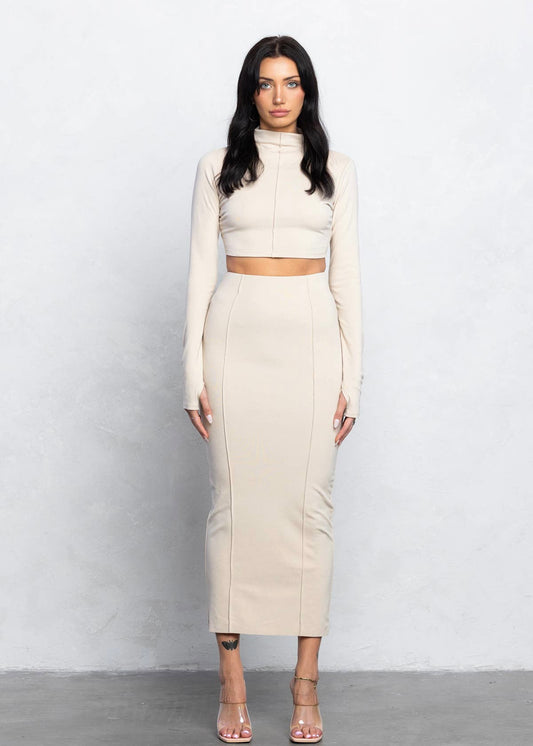 Desert Schemes Skirt Set in Stone