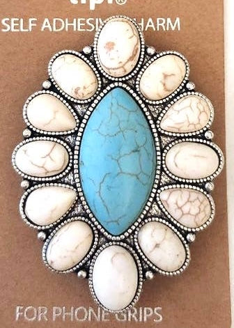 WESTERN CONCHO SELF ADHESIVE CHARM PHONE GRIP