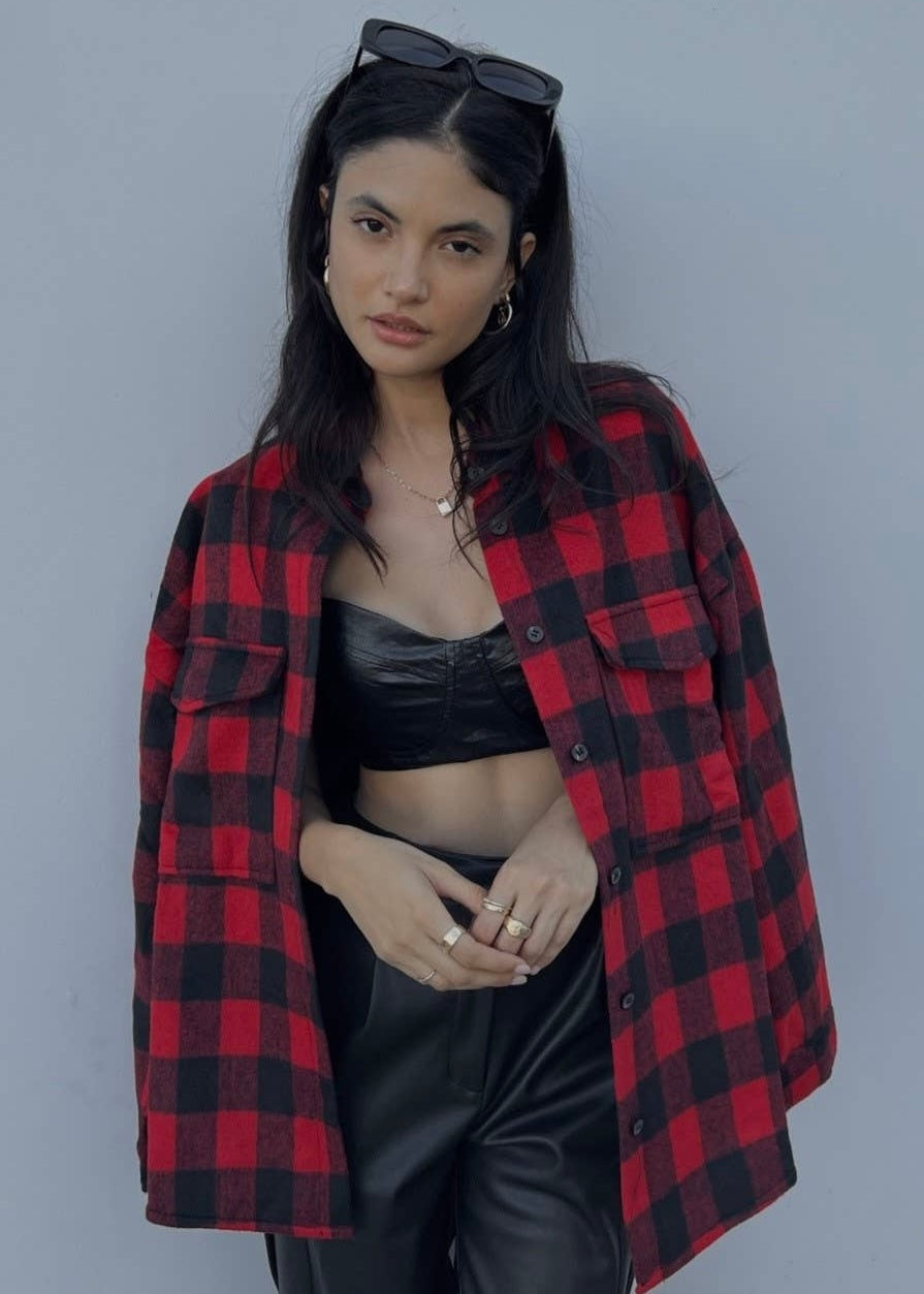 Queen of the Campfire Plaid Jacket