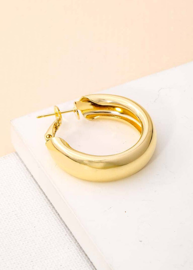 Mini Hoop Latch Earrings