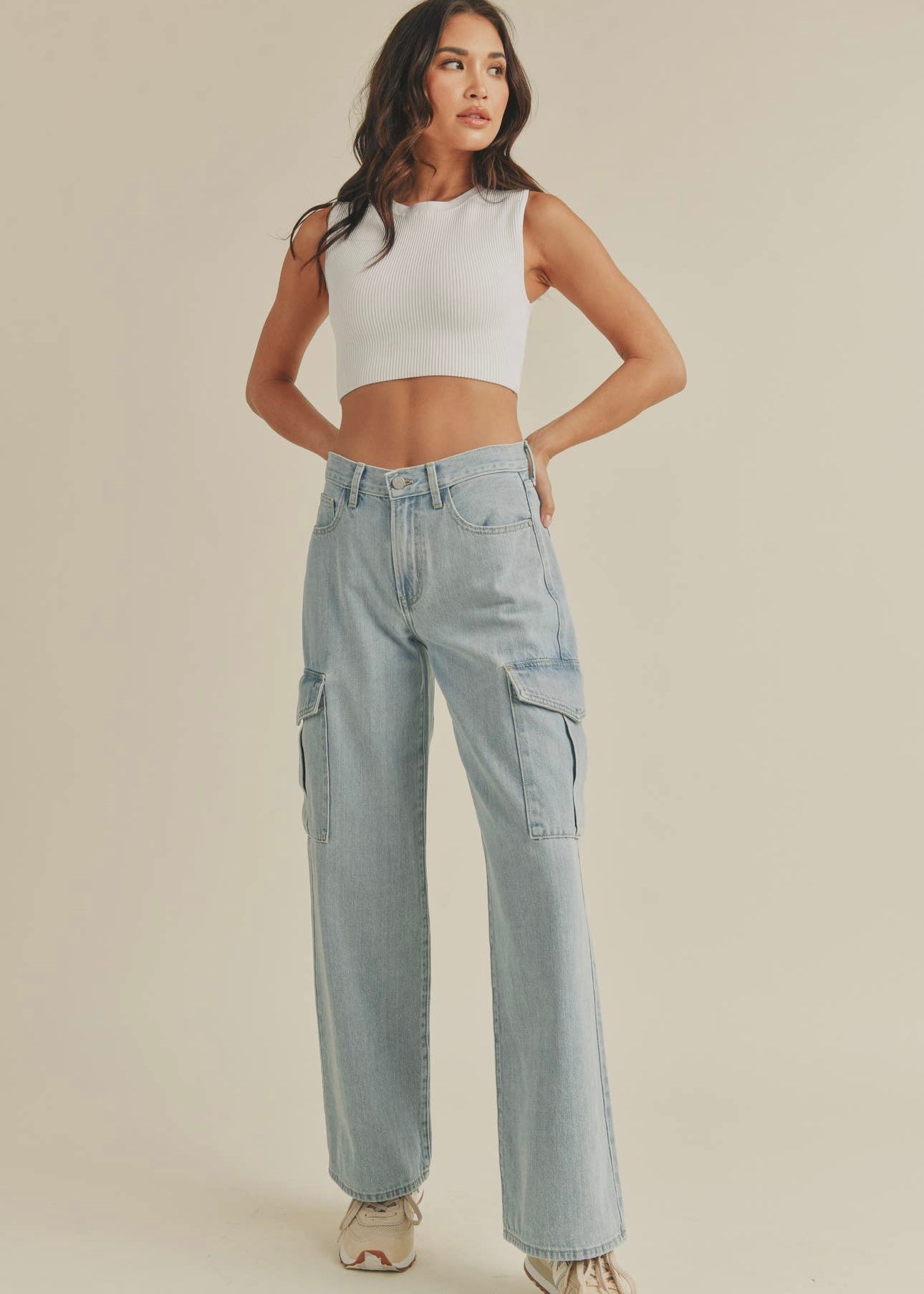 Baby Girl Cargo Jeans
