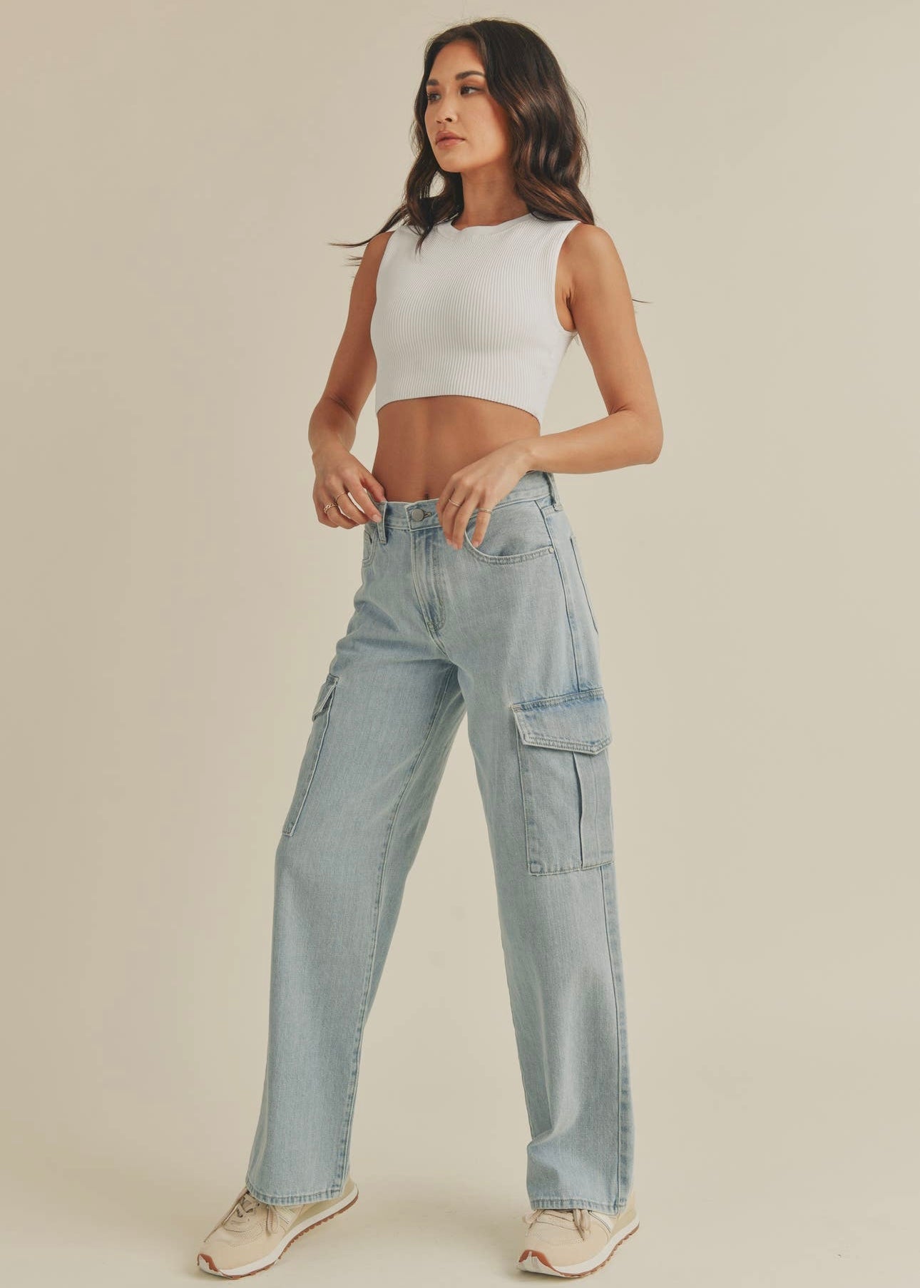 Baby Girl Cargo Jeans