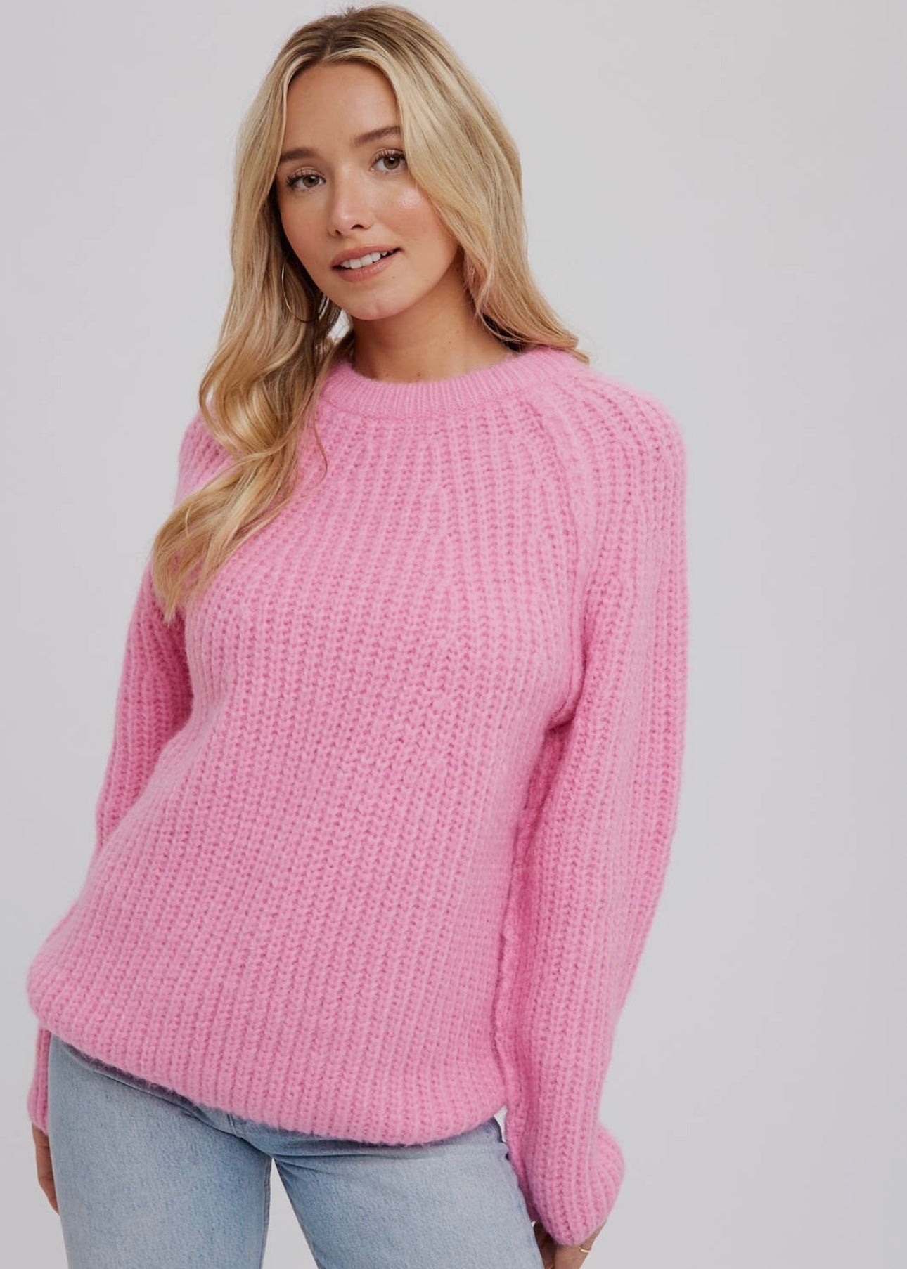 Too Cute Chunky Raglan Sleeve Pullover
