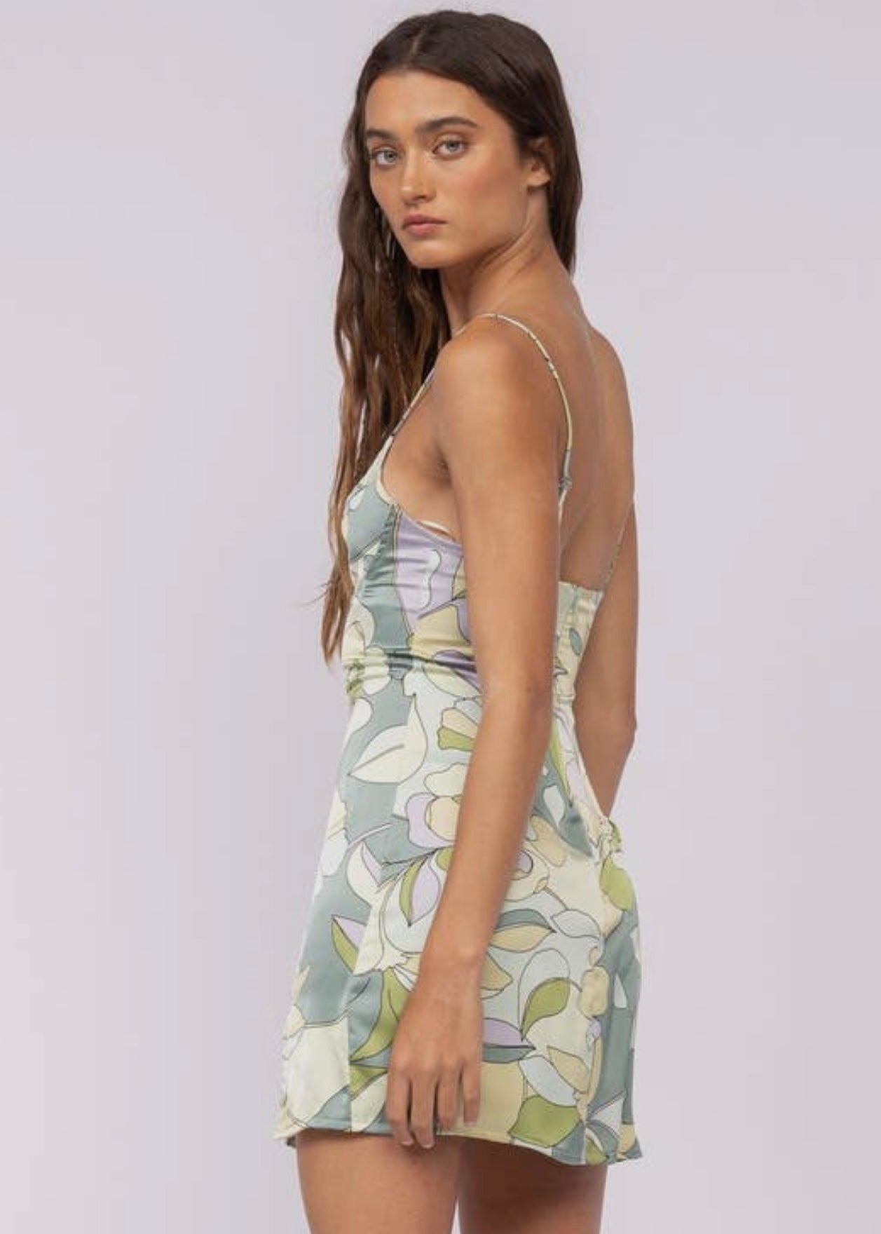 Boogie Nights Floral Corset Mini-Dress