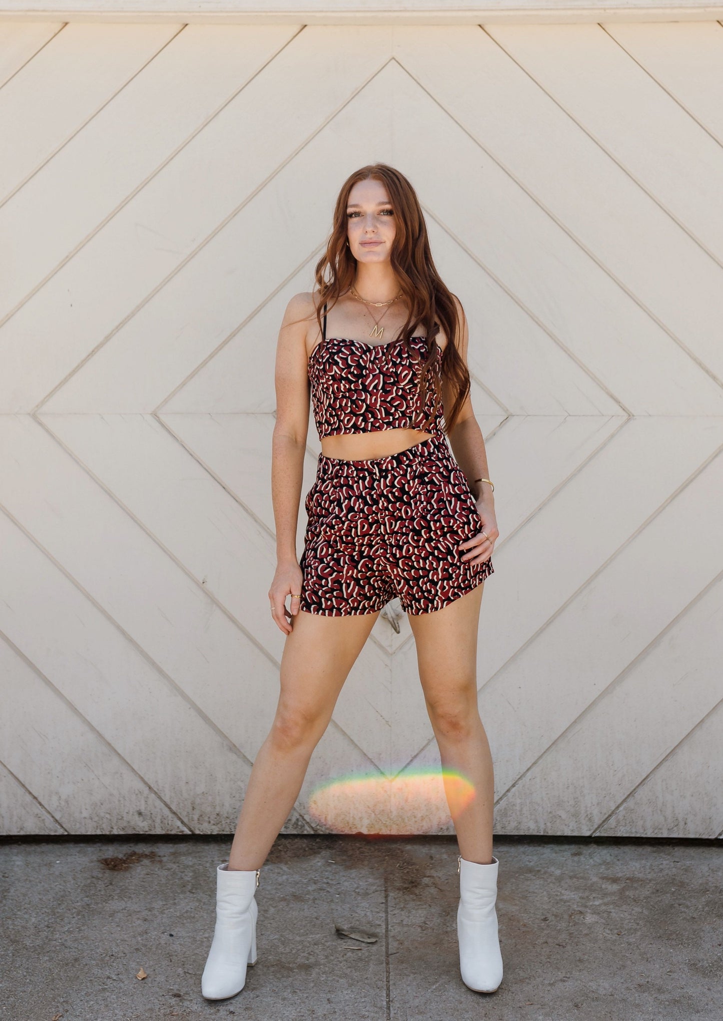 In the Jungle Leopard Bustier Top