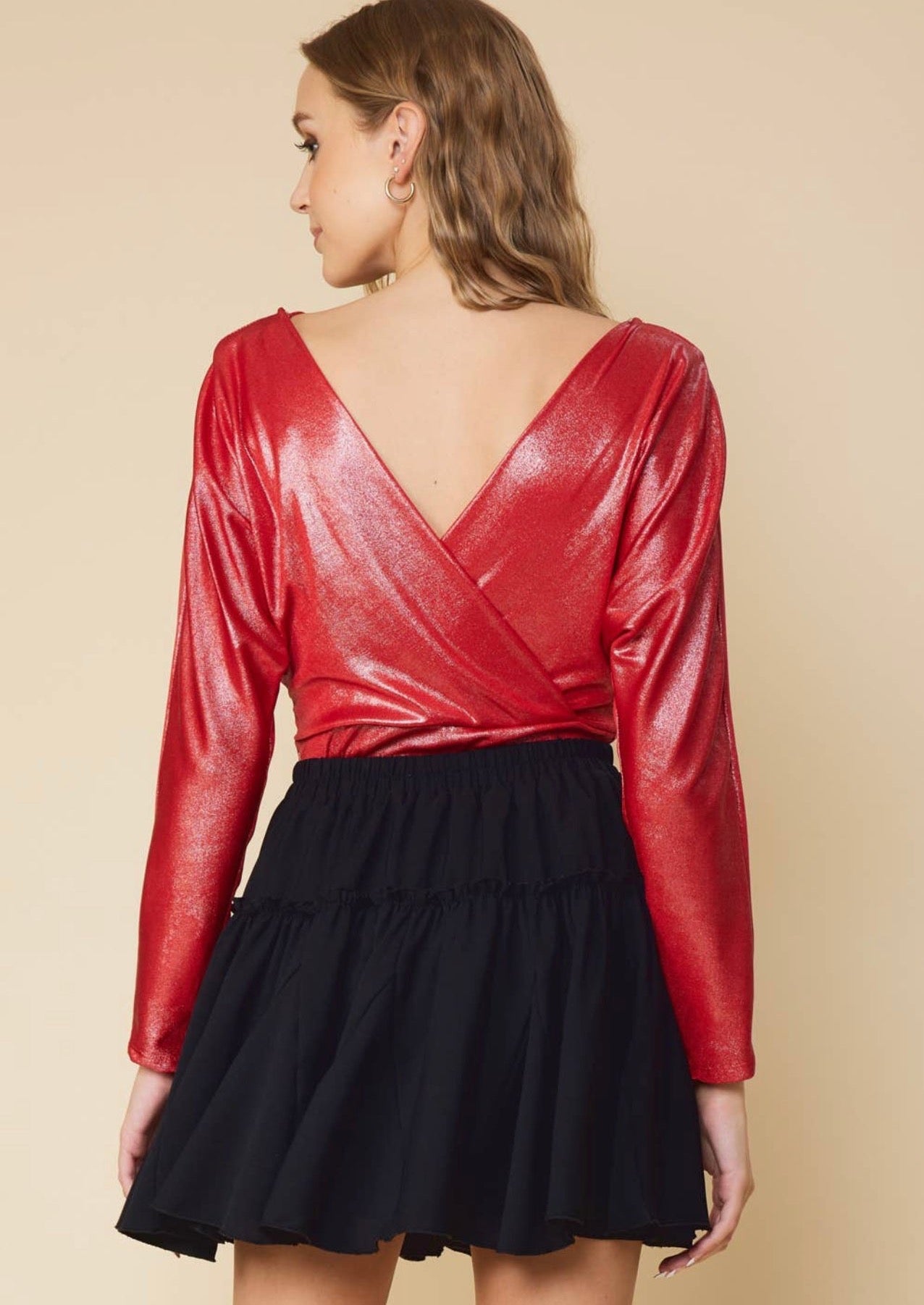 Date Me Metallic Bodysuit