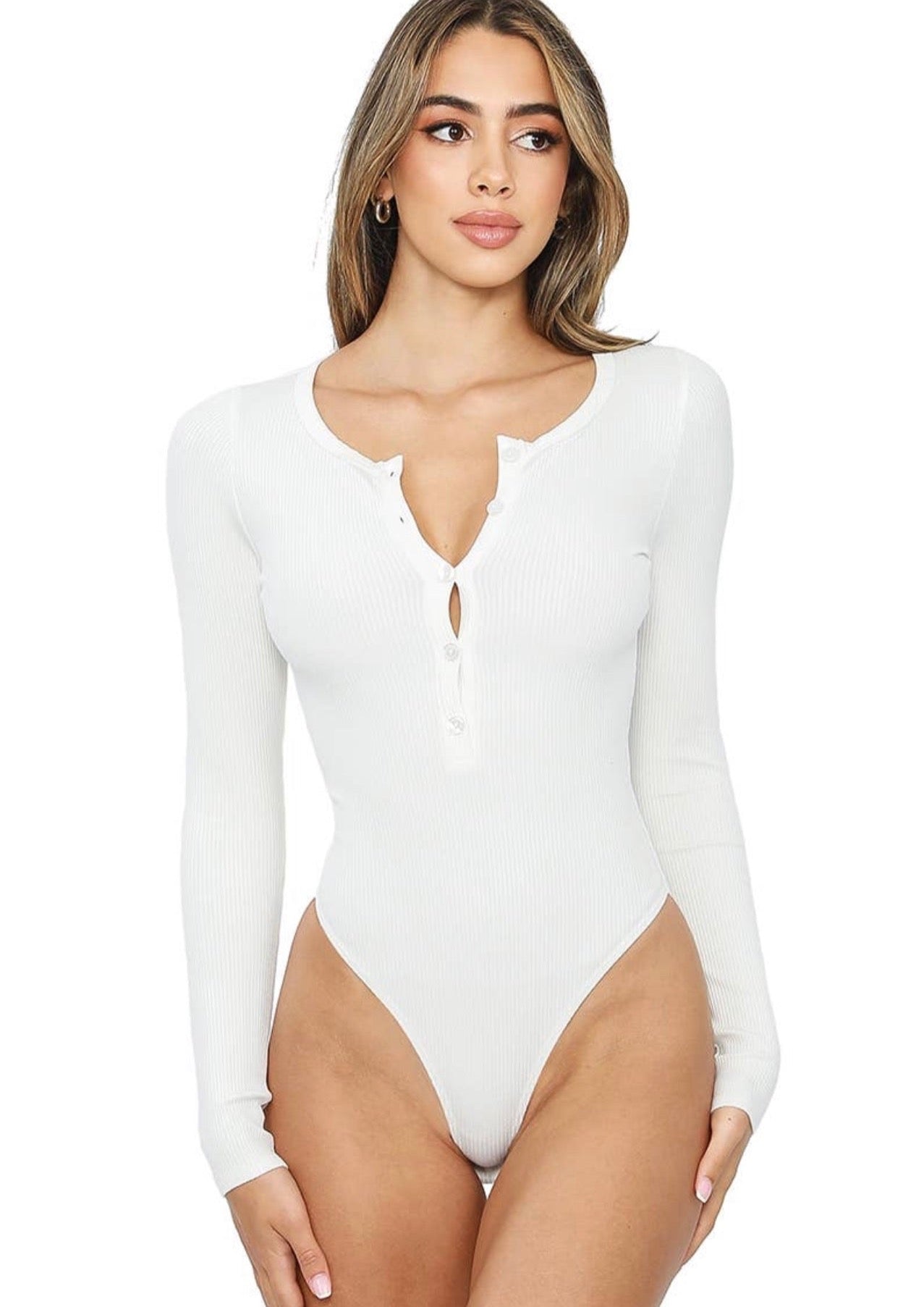 Good For Nothing Bodysuit in White